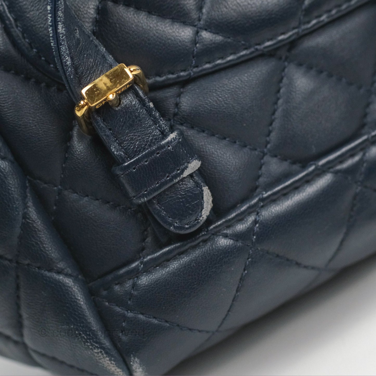Chanel Mini Navy Calfskin Urban Spirit Backpack ⁣⁣⁣⁣⁣⁣⁣⁣⁣⁣⁣⁣⁣⁣Gold Hardware