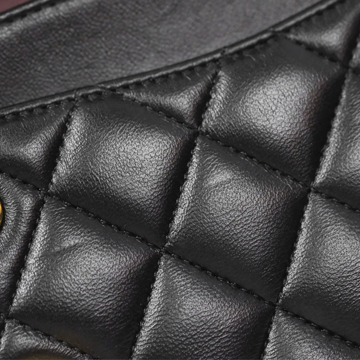 Chanel Small Classic Quilted Flap Black Lambskin Gold Hardware
