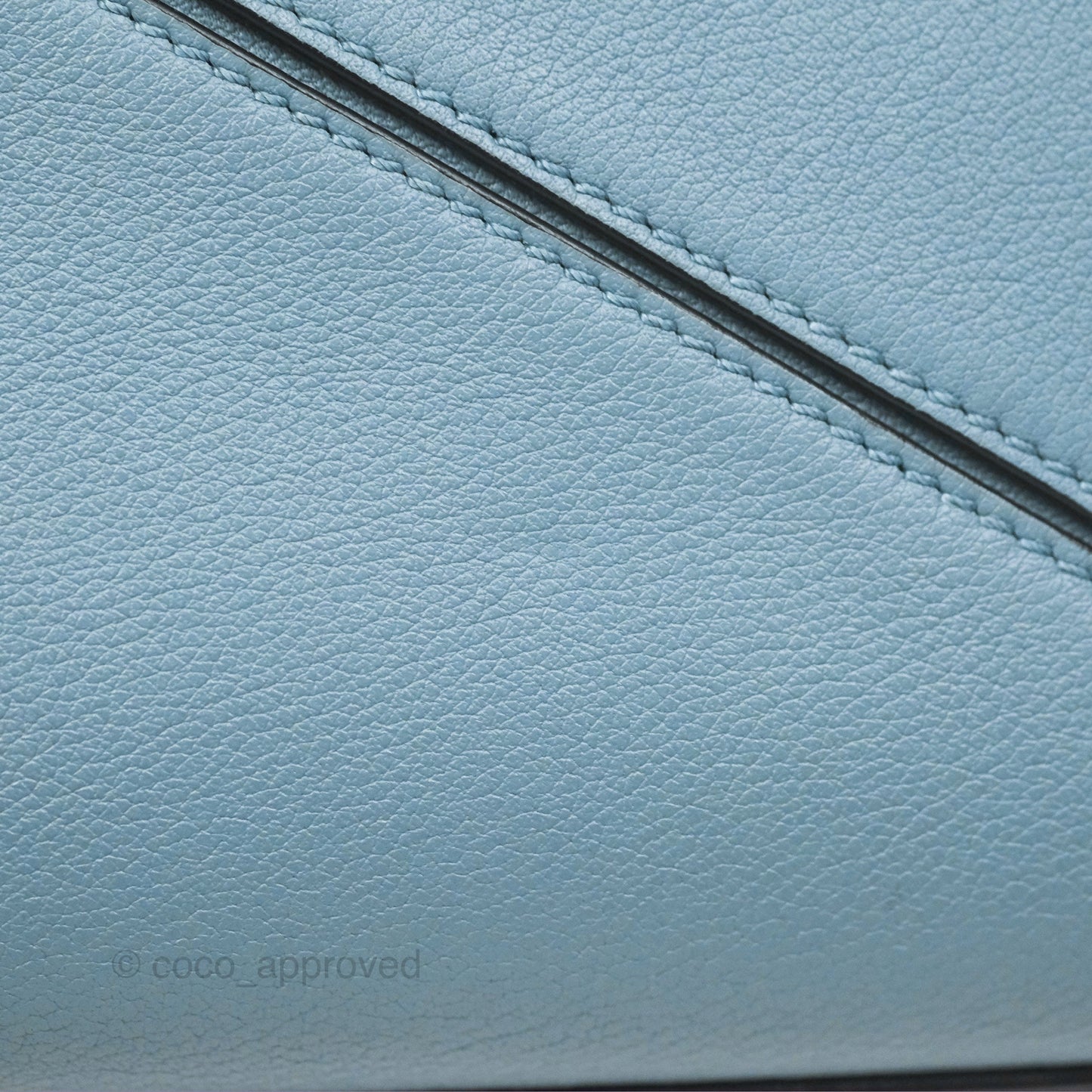 Loewe Small Puzzle Bag Stone Blue Calfskin