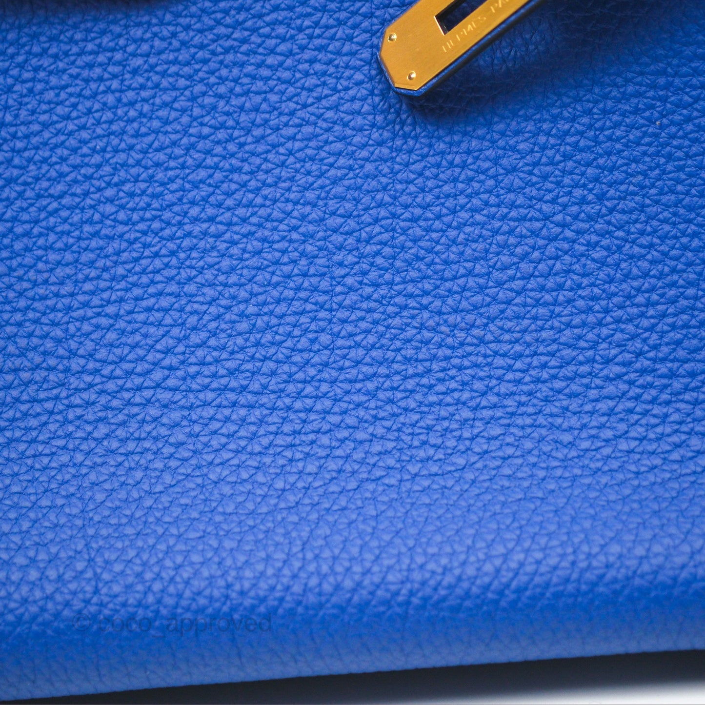 Hermès Birkin 30 Retourne HSS Blue Gris Clemence Brushed Gold Hardware