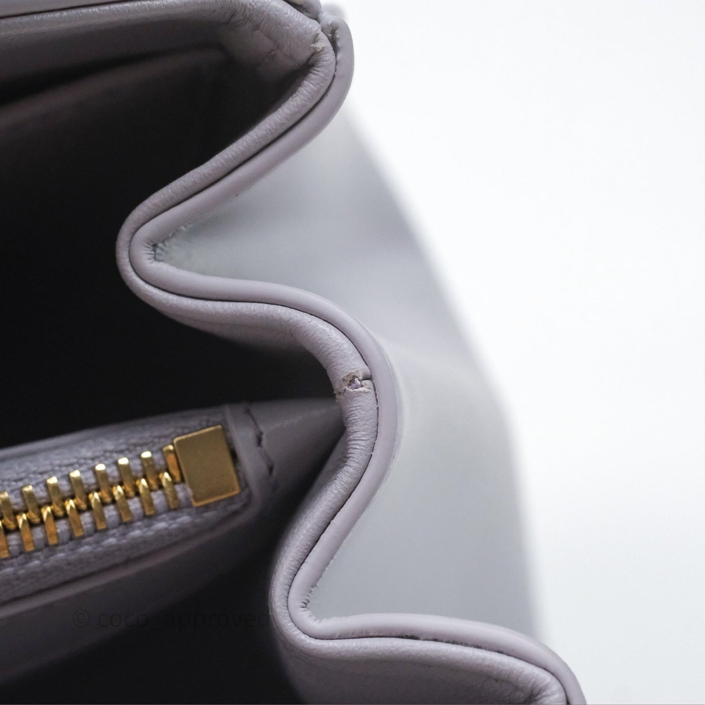 Celine Mini 16 Bag in Satinated Calfskin Light Lilac