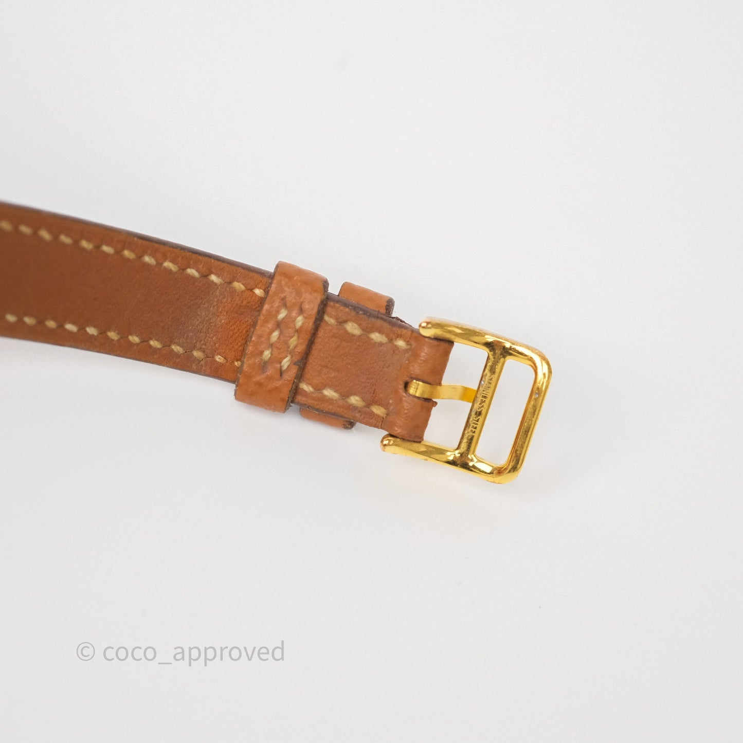 Hermès Heure H TPM Watch Black & Gold Epsom Gold Hardware