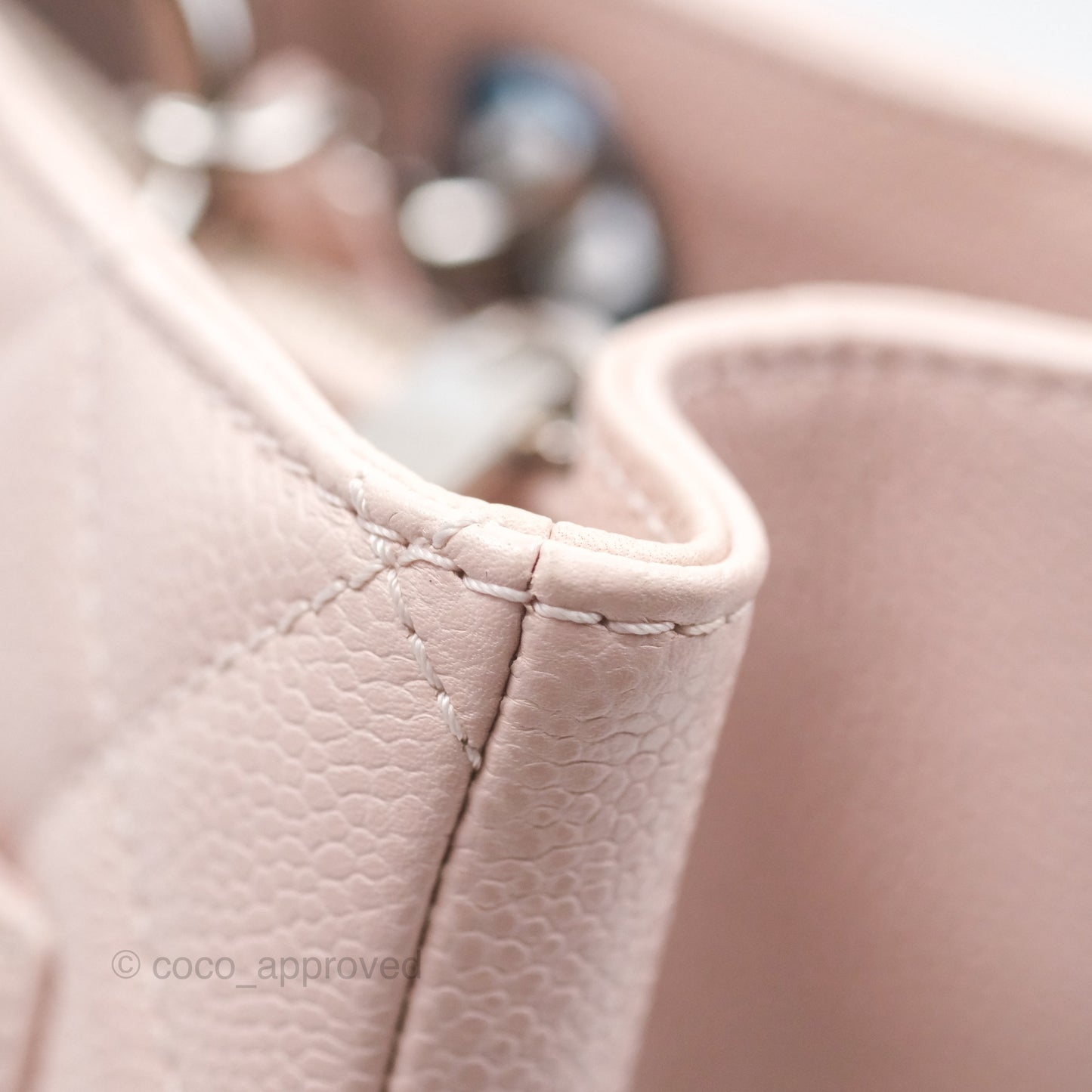 Chanel GST Pink Caviar Silver Hardware