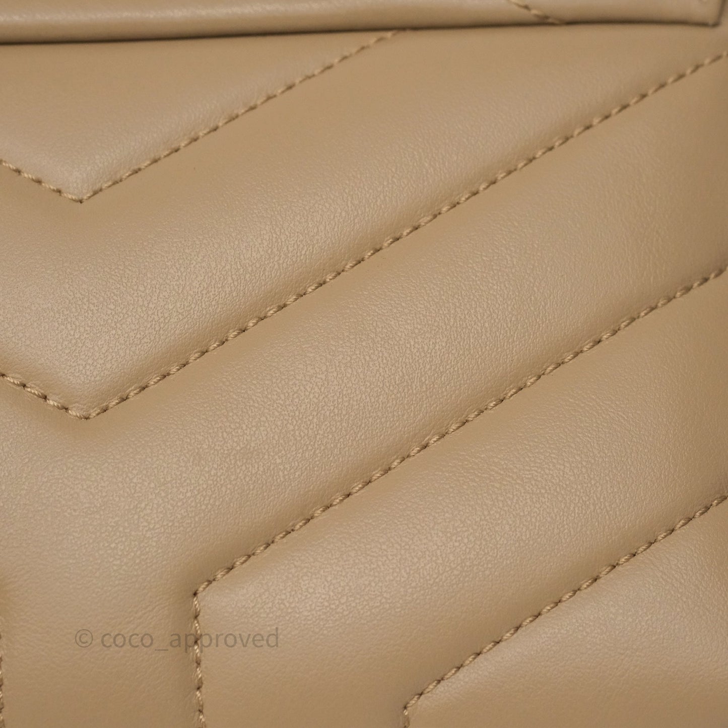 Saint Laurent Loulou Toy Shoulder Bag Beige