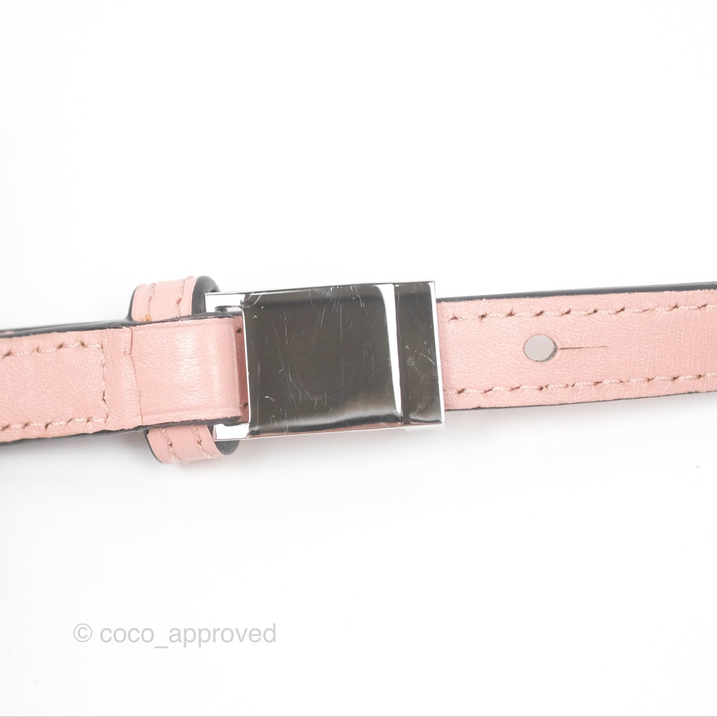 Loewe Small Barcelona Pink White Checkered Calfskin Silver Hardware