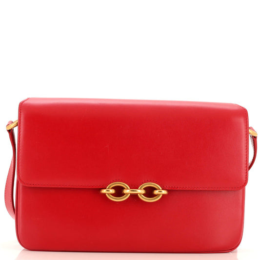 Luxury Saint Laurent Le Maillon Shoulder Bag Leather Medium