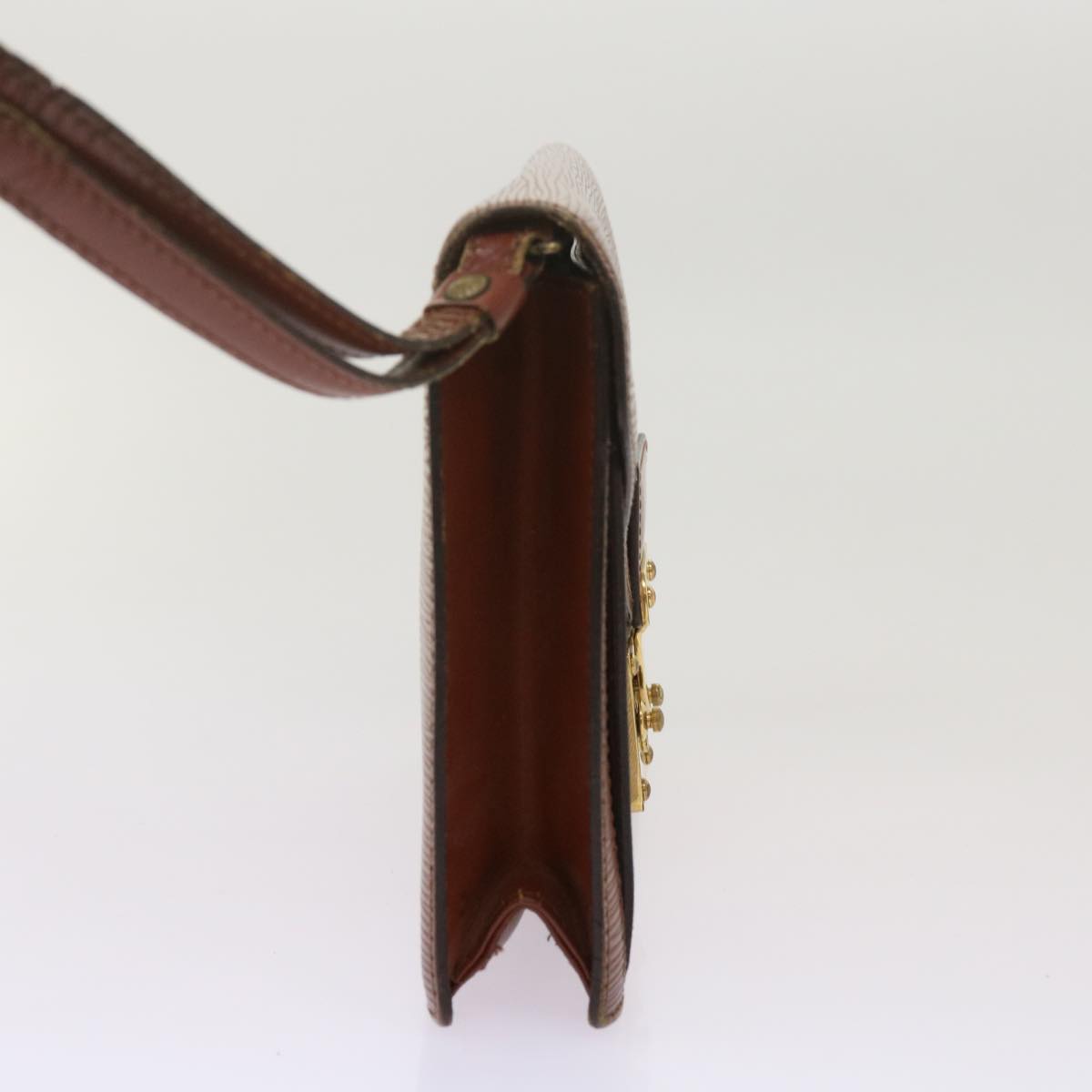 LOUIS VUITTON Epi Serie Dragonne Hand Bag Brown M52618 LV 69003