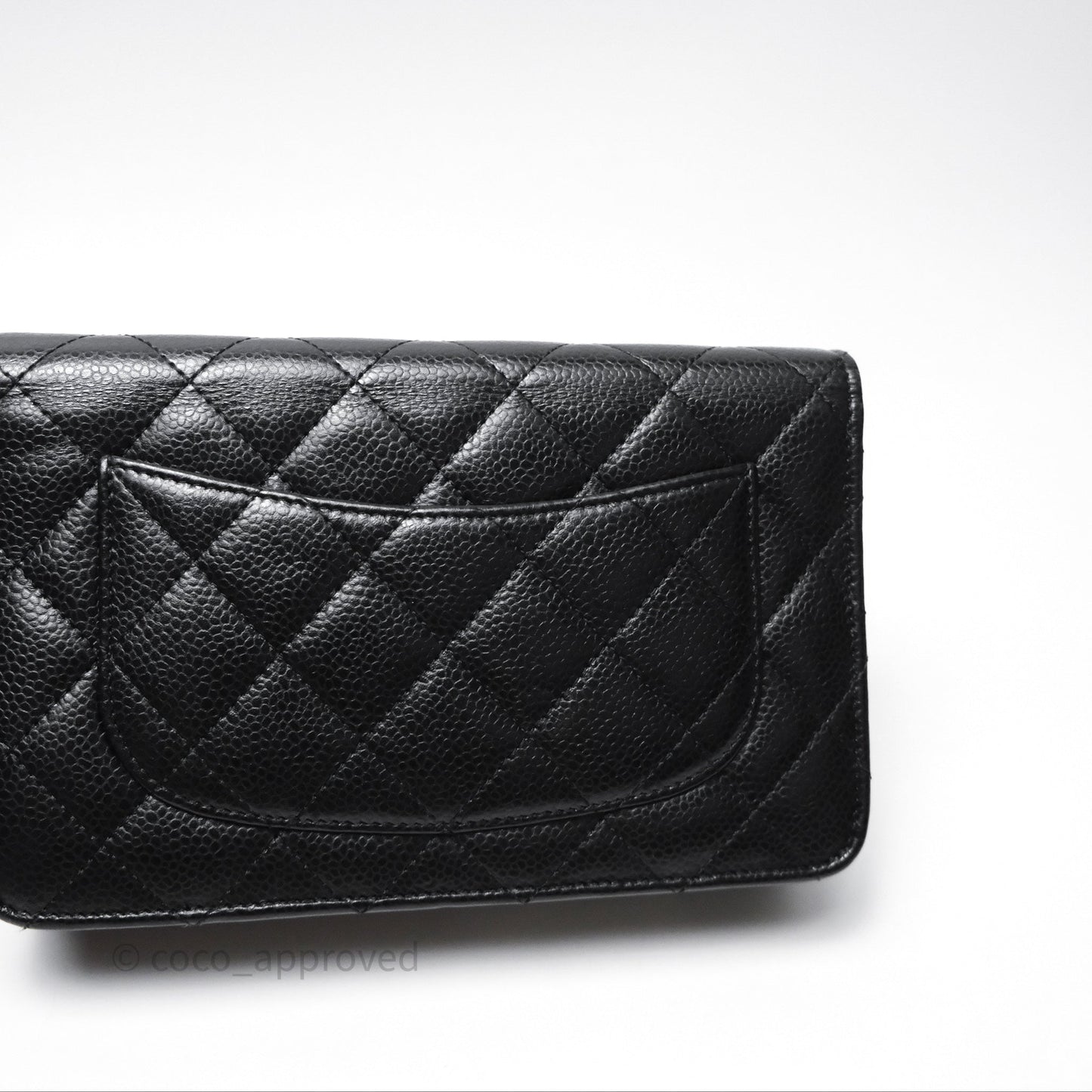 Chanel Quilted WOC Black Caviar Silver Hardware