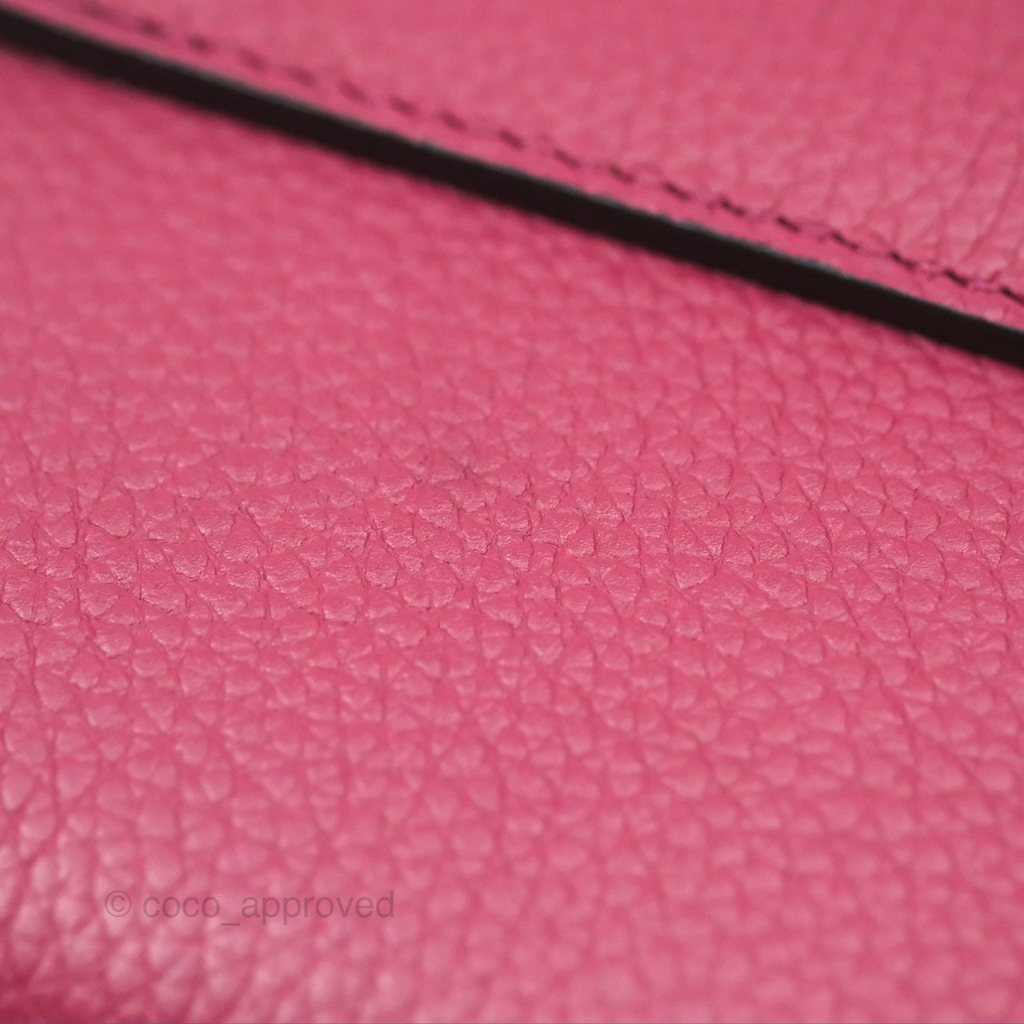 Moynat Réjane Nano Litchi Taurillon Blush Leather