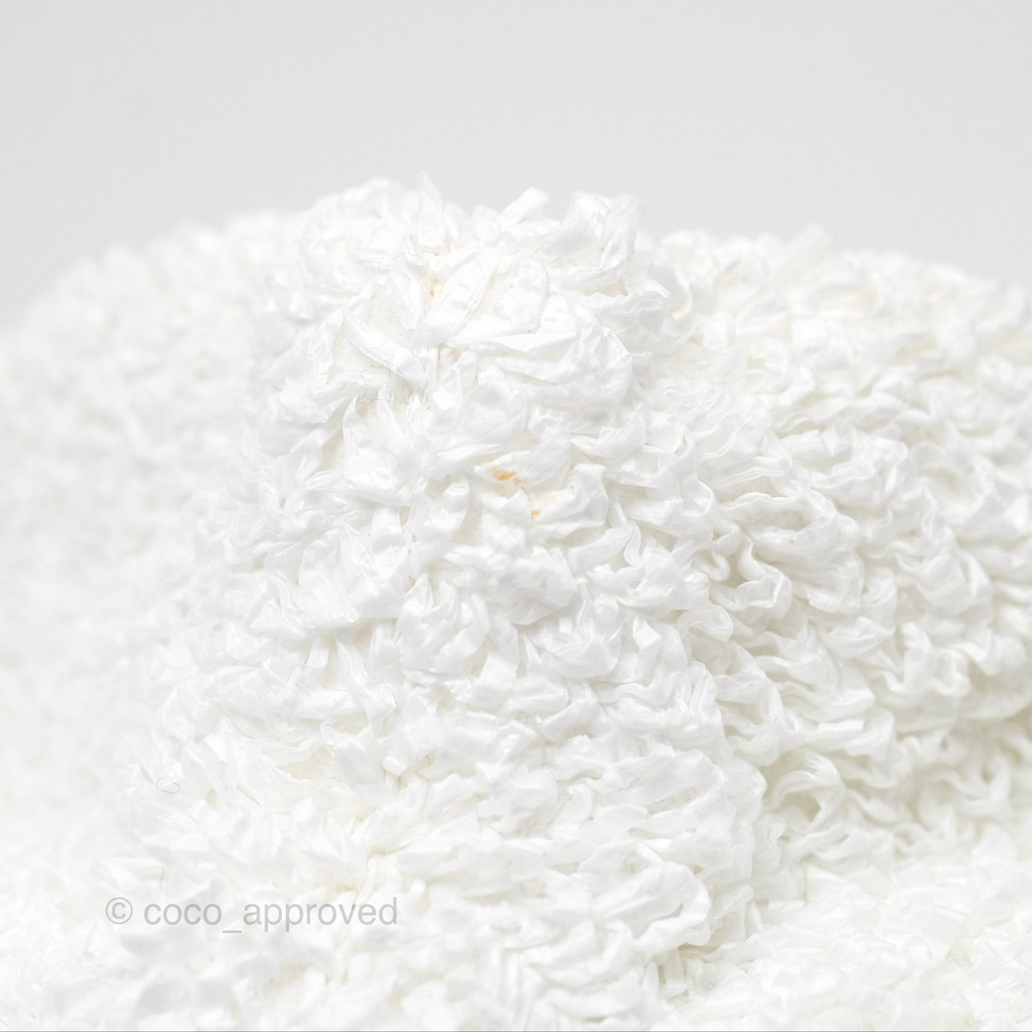 Bottega Veneta The Mini Pouch Boucle Raffia White