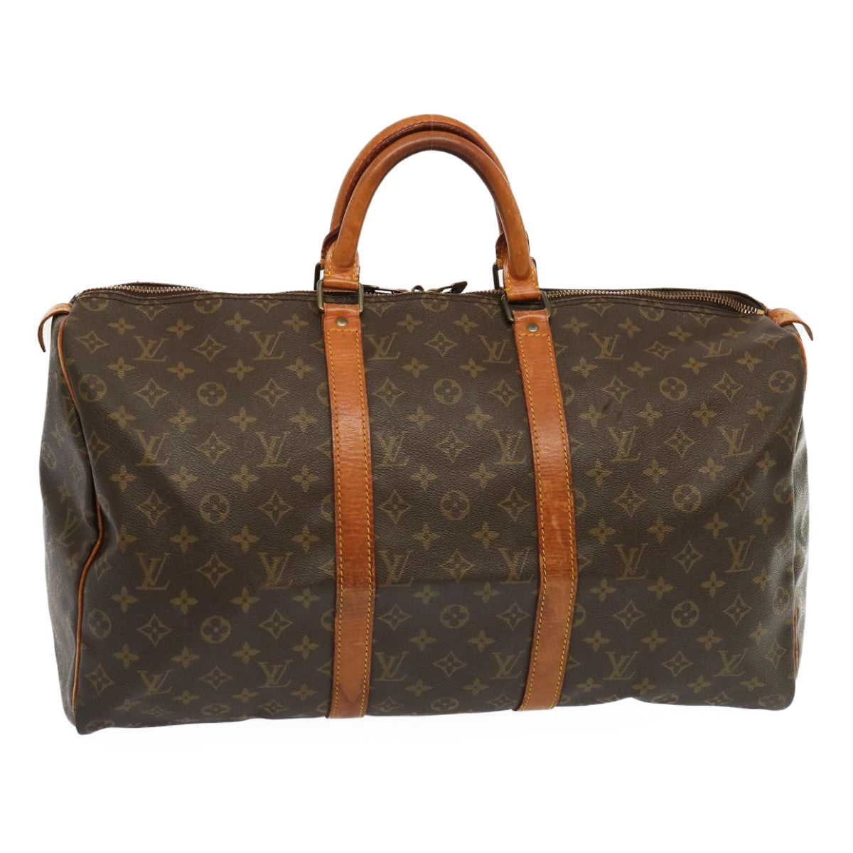 LOUIS VUITTON Monogram Keepall 50 Boston Bag M41426 LV 69033