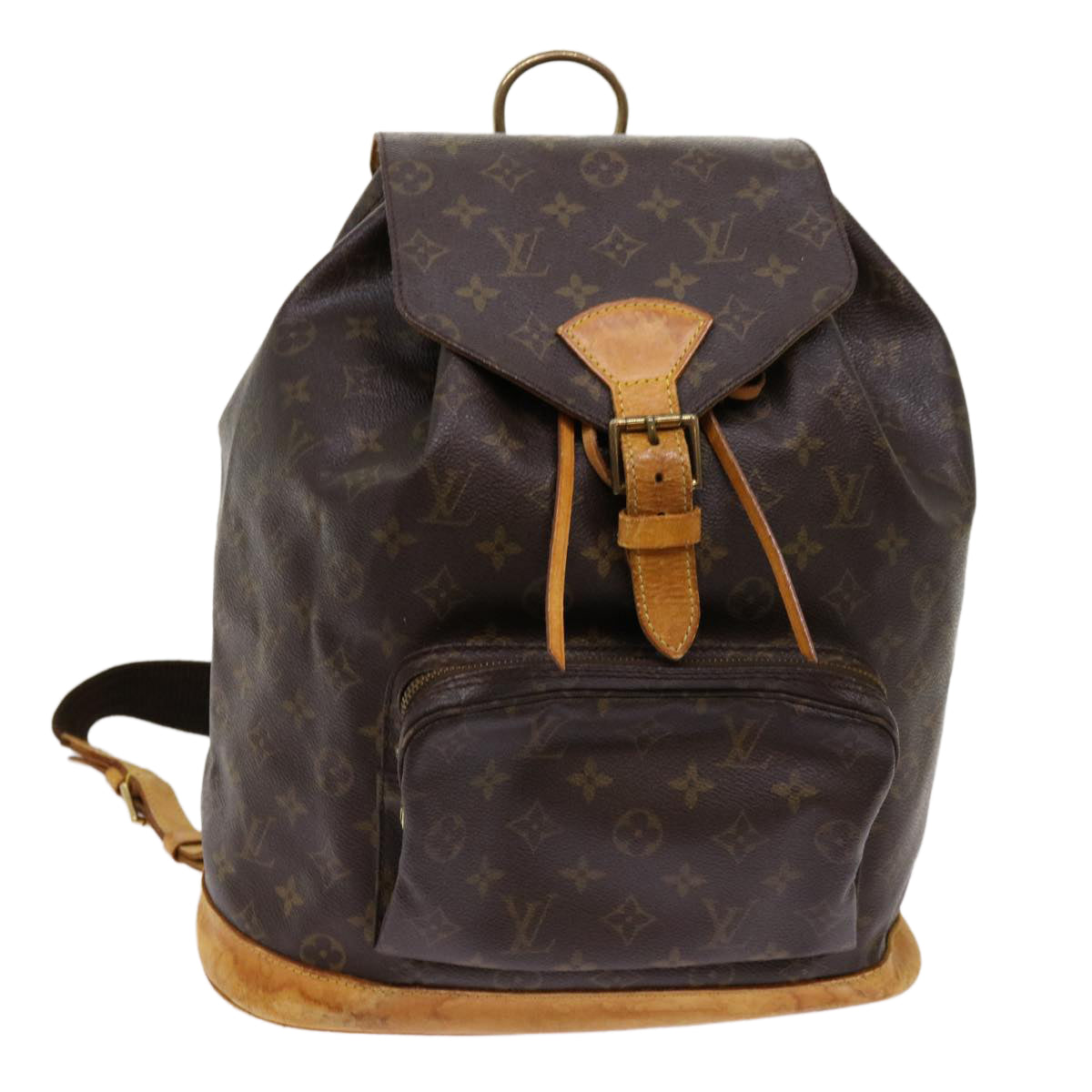 LOUIS VUITTON Monogram Montsouris GM Backpack M51135 LV 69037