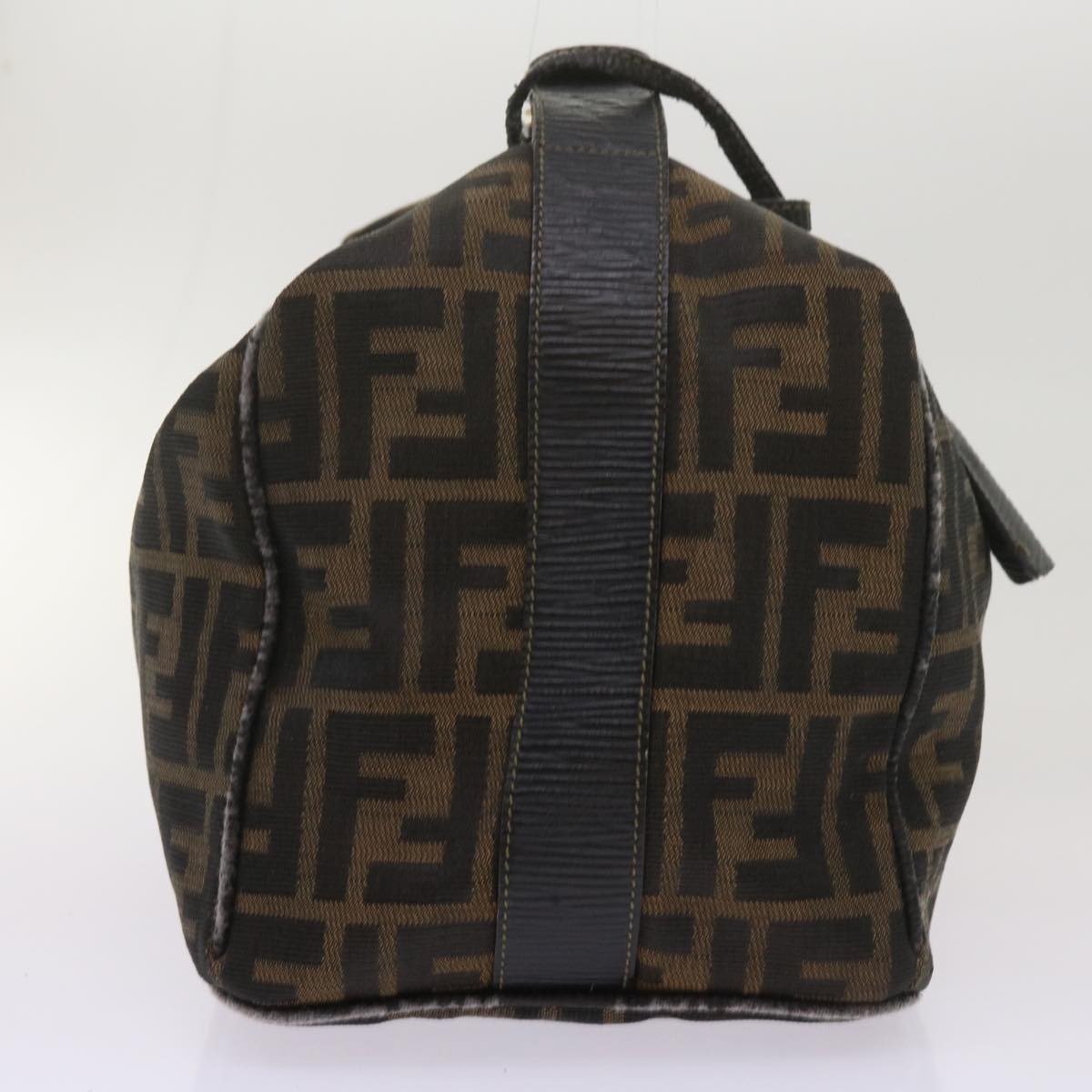 Luxury FendiZucca Canvas Vanity Hand Bag Brown Black69040