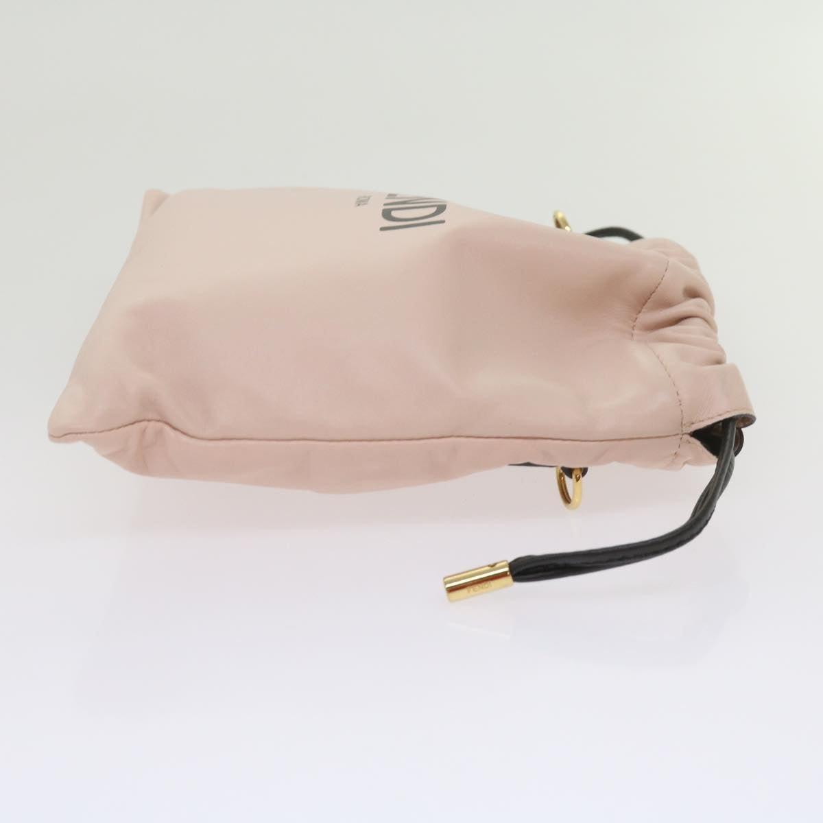 Luxury FendiPurse Shoulder Bag Leather Beige69042A