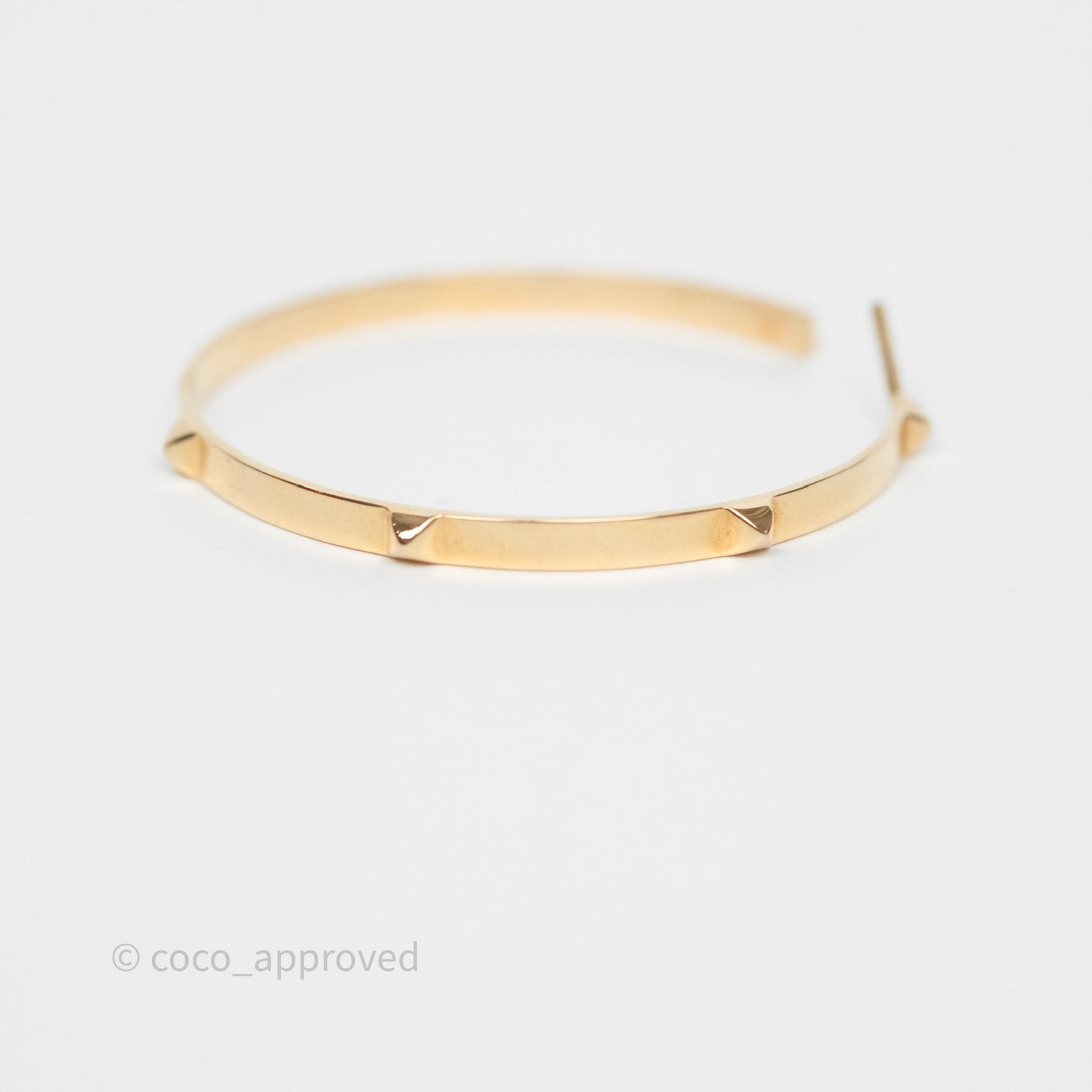 Hermès Mini Clous Hoop Earrings 18K Rose Gold