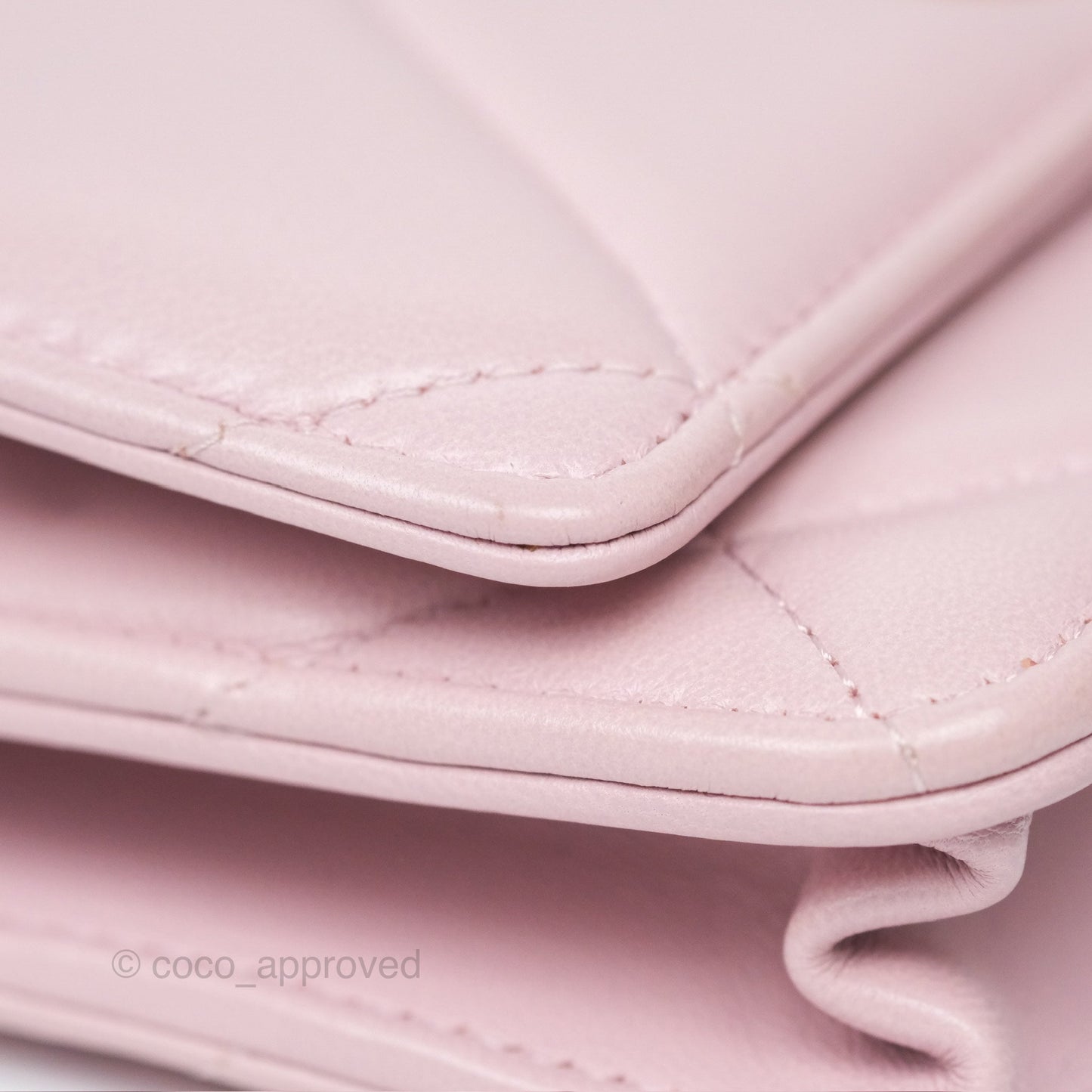 Chanel 19 Wallet on Chain WOC Light Pink Lambskin Mixed Hardware