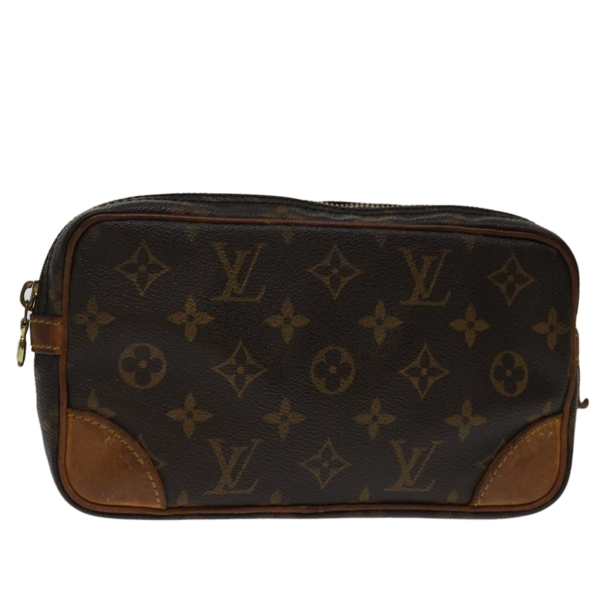 LOUIS VUITTON Monogram Marly Dragonne PM Clutch Bag M51827 LV 69067
