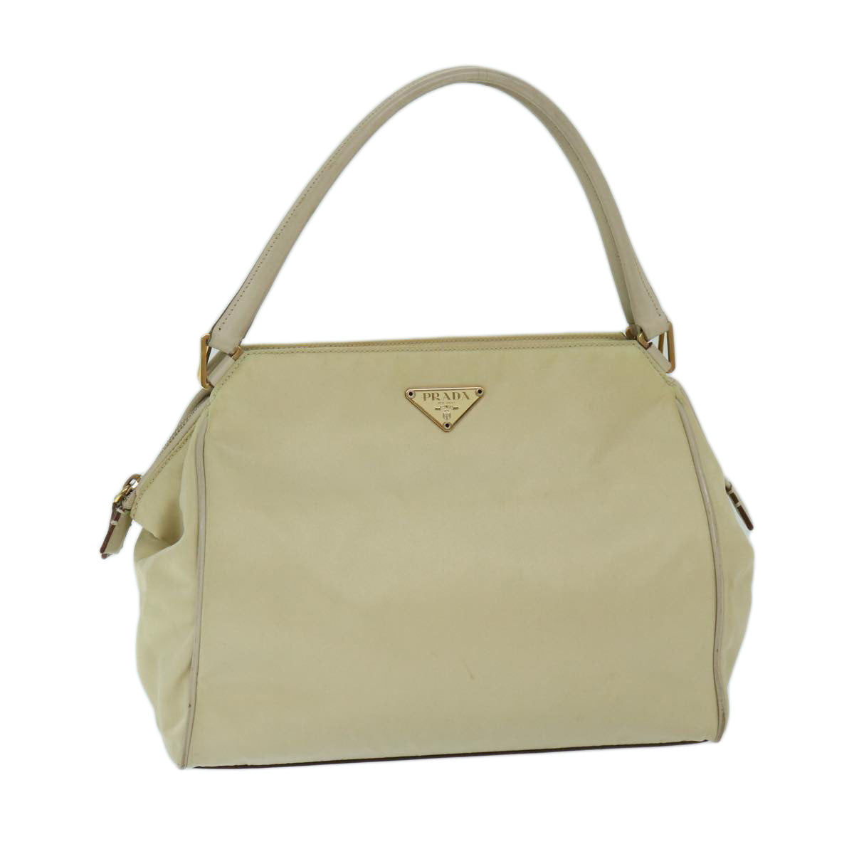 Luxury PradaHand Bag Nylon Beige 69075