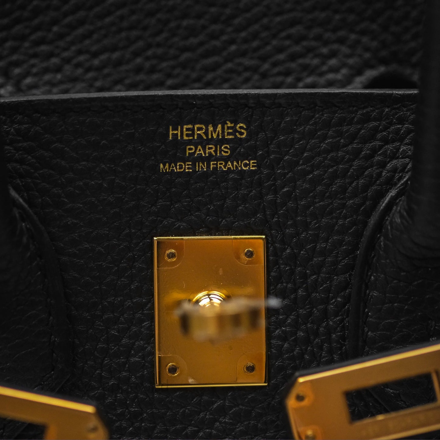 Hermès Retourne Birkin 25 Noir Togo Gold Hardware
