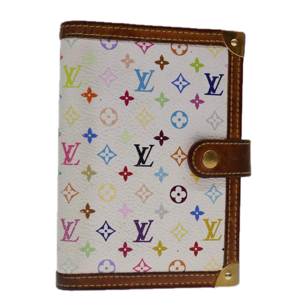 LOUIS VUITTON Multicolor Agenda PM Day Planner Cover White R21074 69089