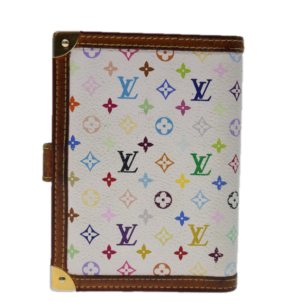 LOUIS VUITTON Multicolor Agenda PM Day Planner Cover White R21074 69089