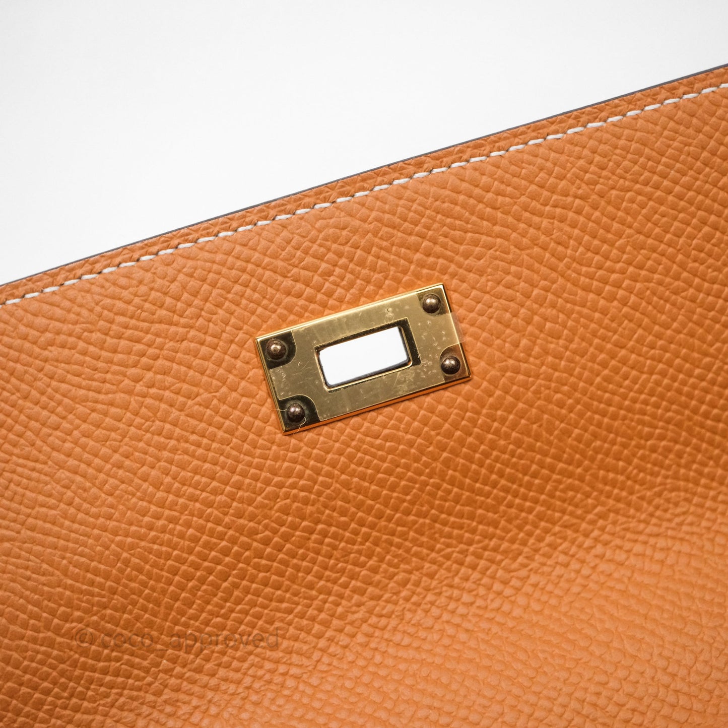 Hermès Kelly To Go Wallet Toffee 1H Epsom Gold Hardware