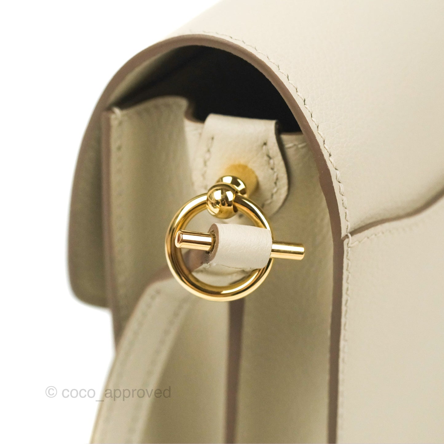 Hermès Roulis Mini 18 Beton Evercolor Permabrass Hardware