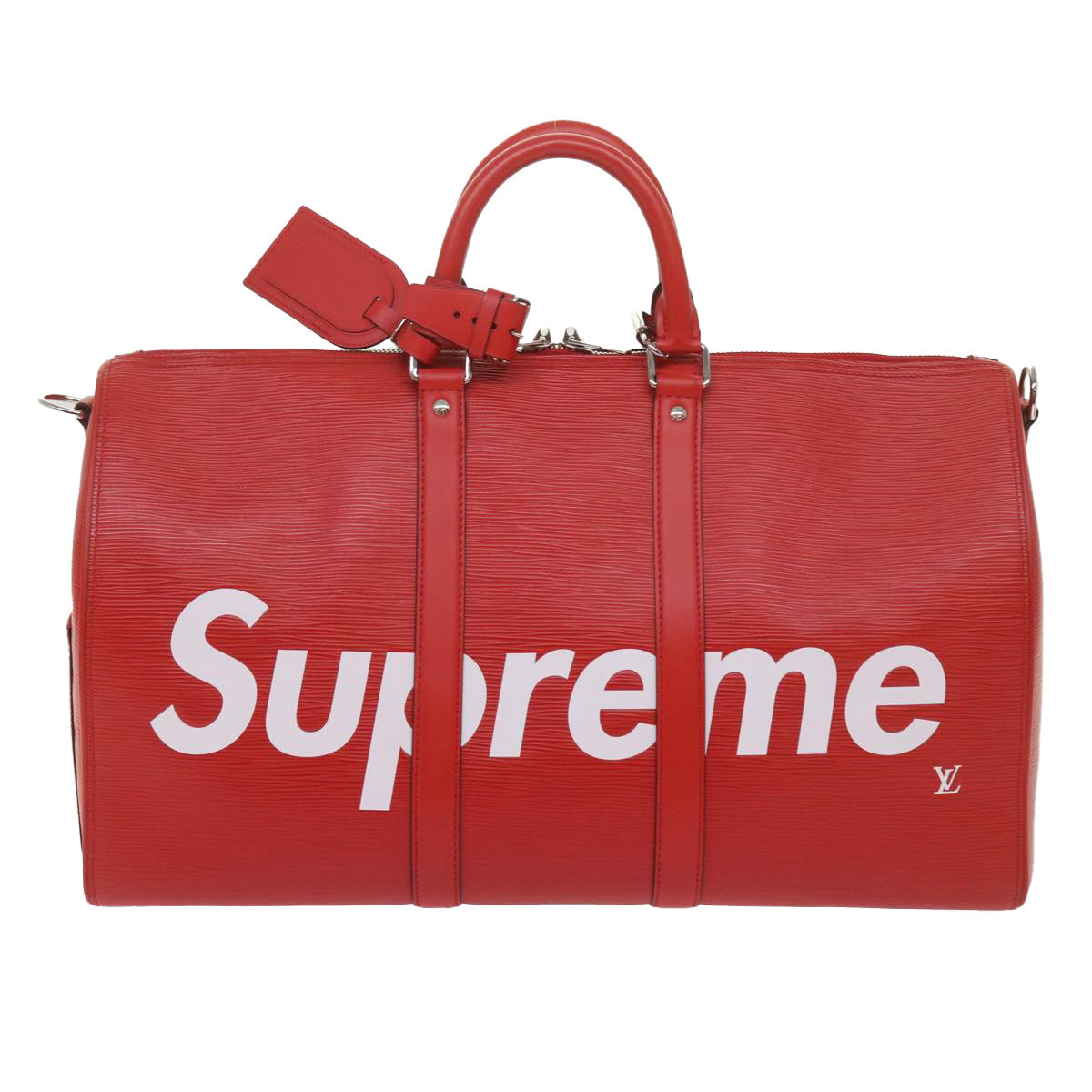LOUIS VUITTON Epi Supreme Keepall Bandouliere 45 Bag Red M53419 LV 69102S