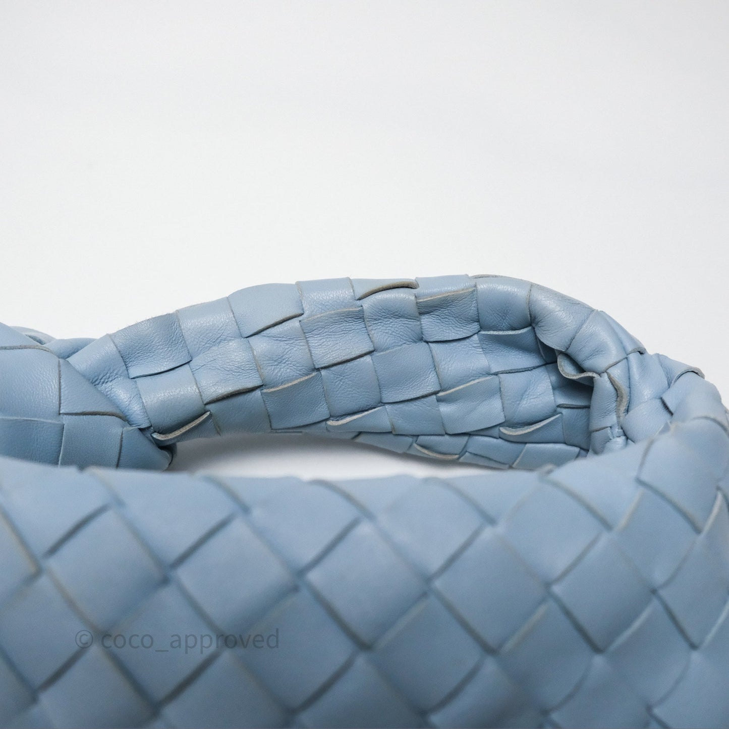 Bottega Veneta Mini Jodie Bag Intrecciato In Ice Lambskin Silver Hardware⁣⁣