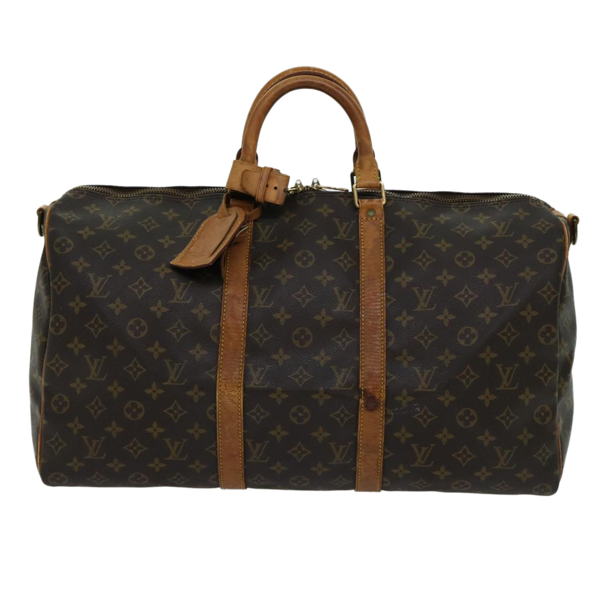 LOUIS VUITTON Monogram Keepall Bandouliere 50 Boston Bag M41416 LV 69122