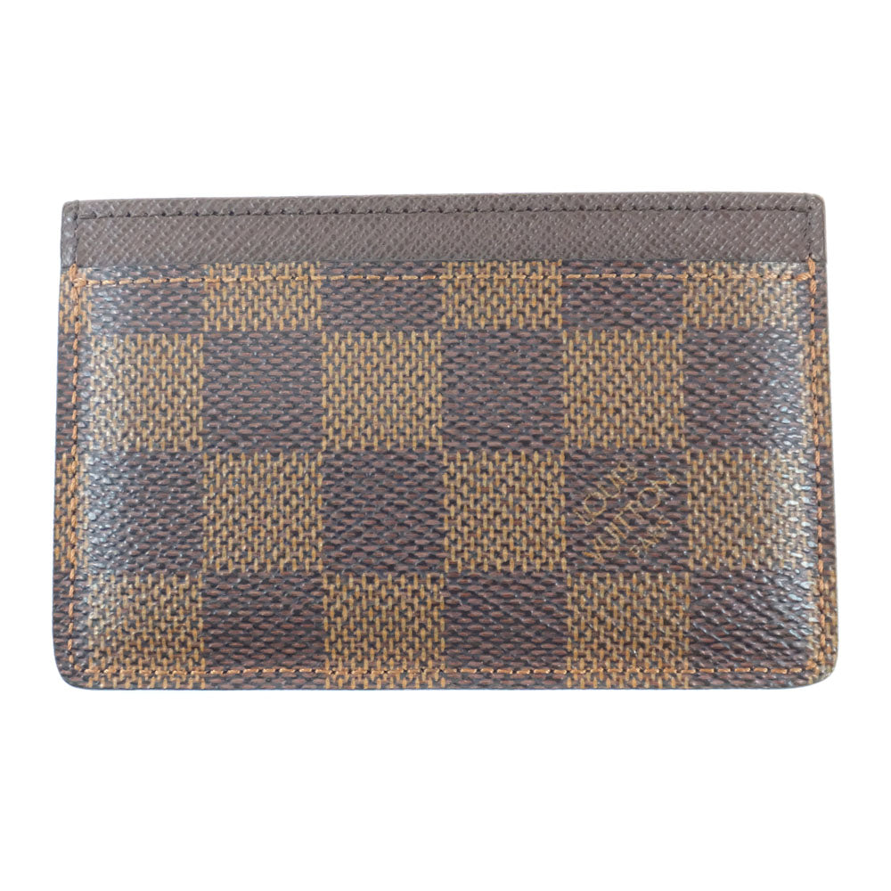 Louis Vuitton Louis Vuitton Portecourt Shrimp Card Case Damian Canvas Eve Brown Small Compact Thin  Damian Quality Weda
