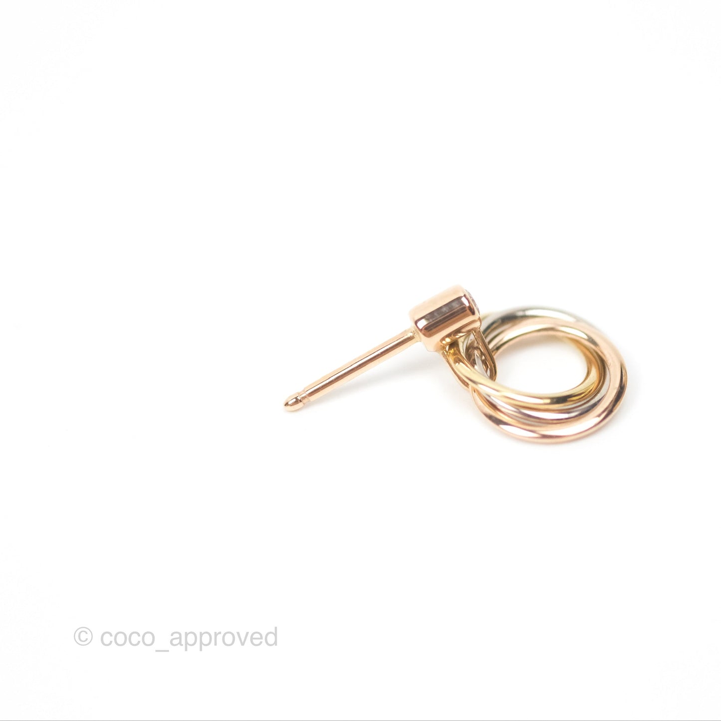 Cartier Trinity Diamond Earrings White Gold/ Yellow Gold/ Rose Gold