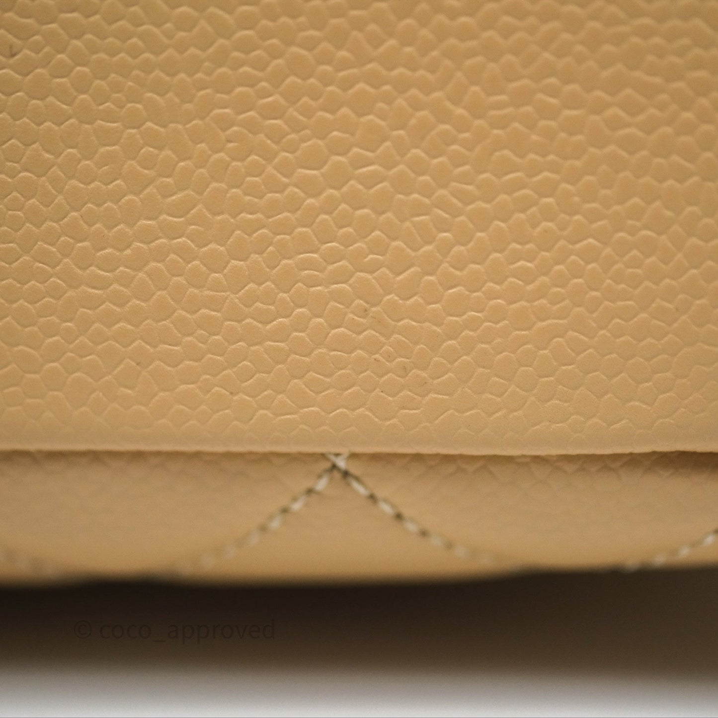 Chanel GST Beige Caviar Gold Hardware