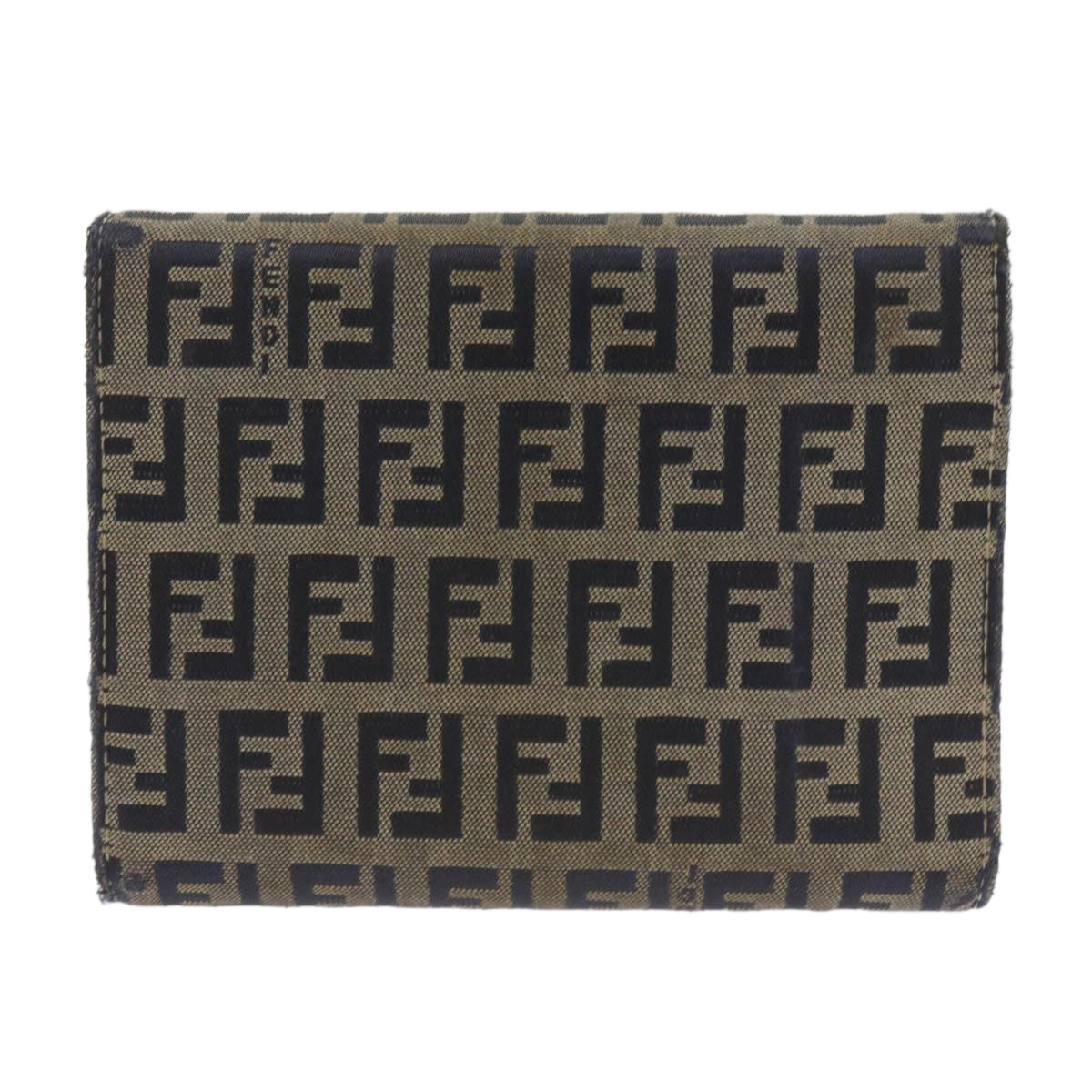 Luxury FendiZucchino Canvas Wallet Navy69148