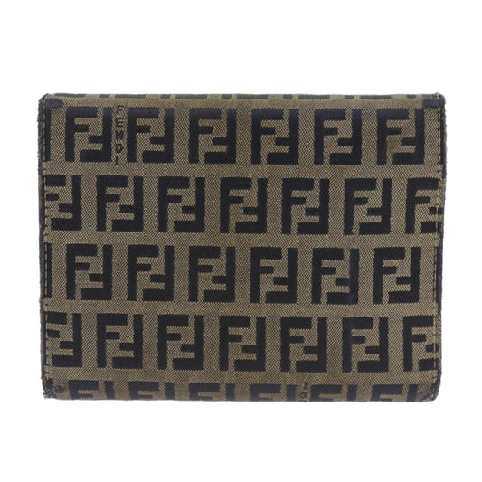 Luxury FendiZucchino Canvas Wallet Navy69148