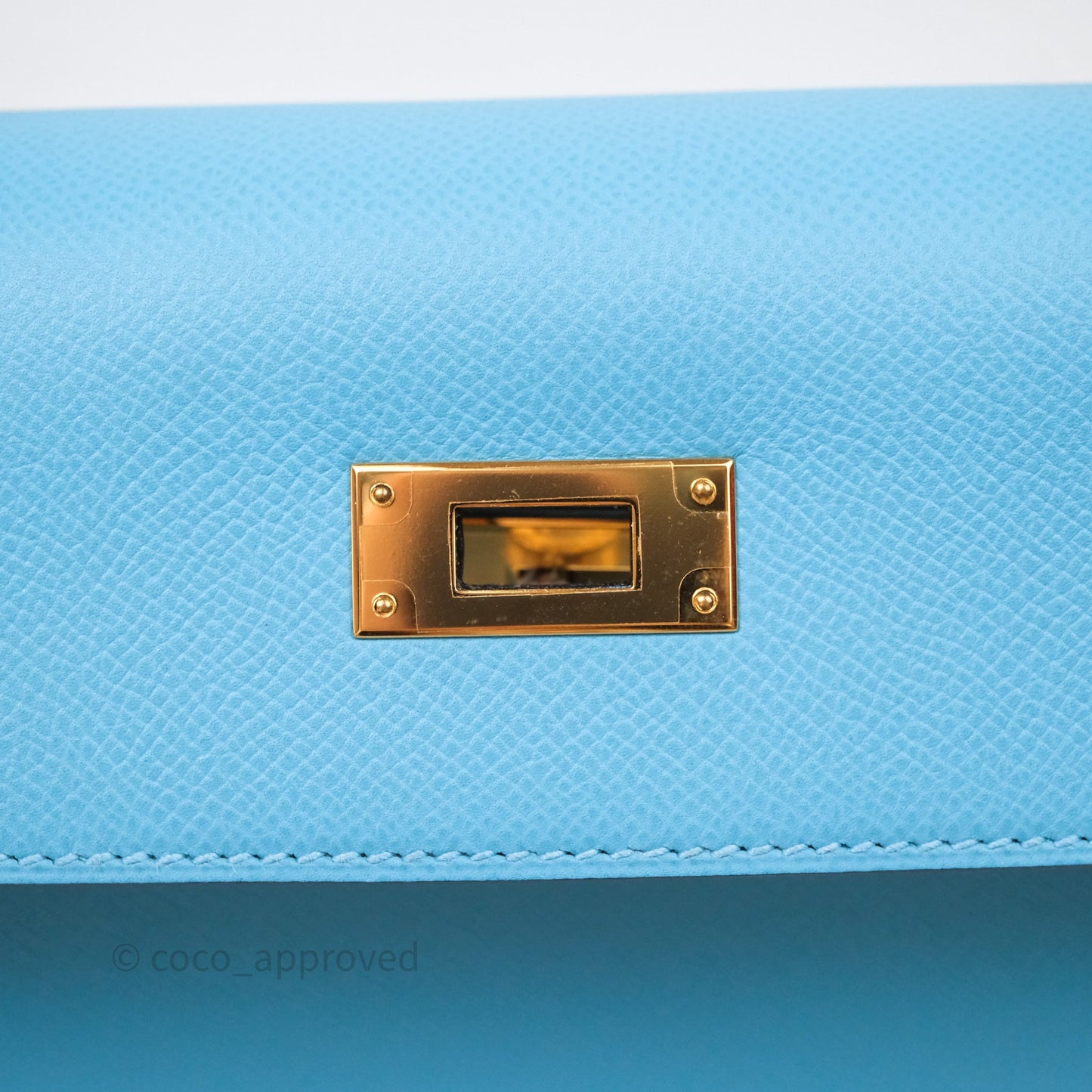 Hermès Kelly 28 Bleu du Nord P3 Epsom Gold Hardware