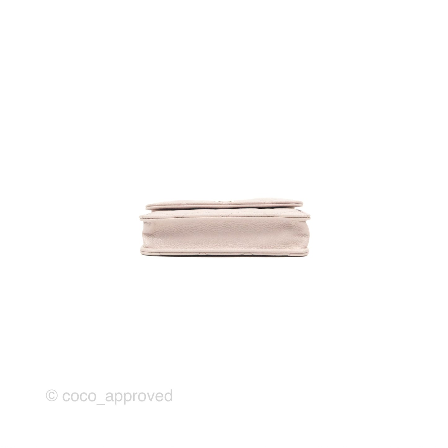 Chanel Miss Coco Clutch With Chain Quilted Lilac Pink Caviar Gold Hardware
