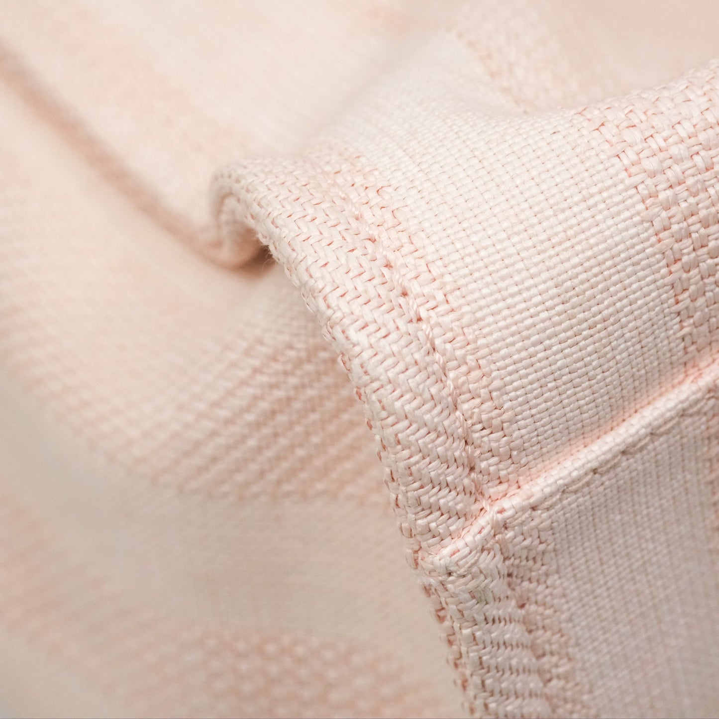 Chanel Canvas Large Deauville Tote Light Pink Stripe
