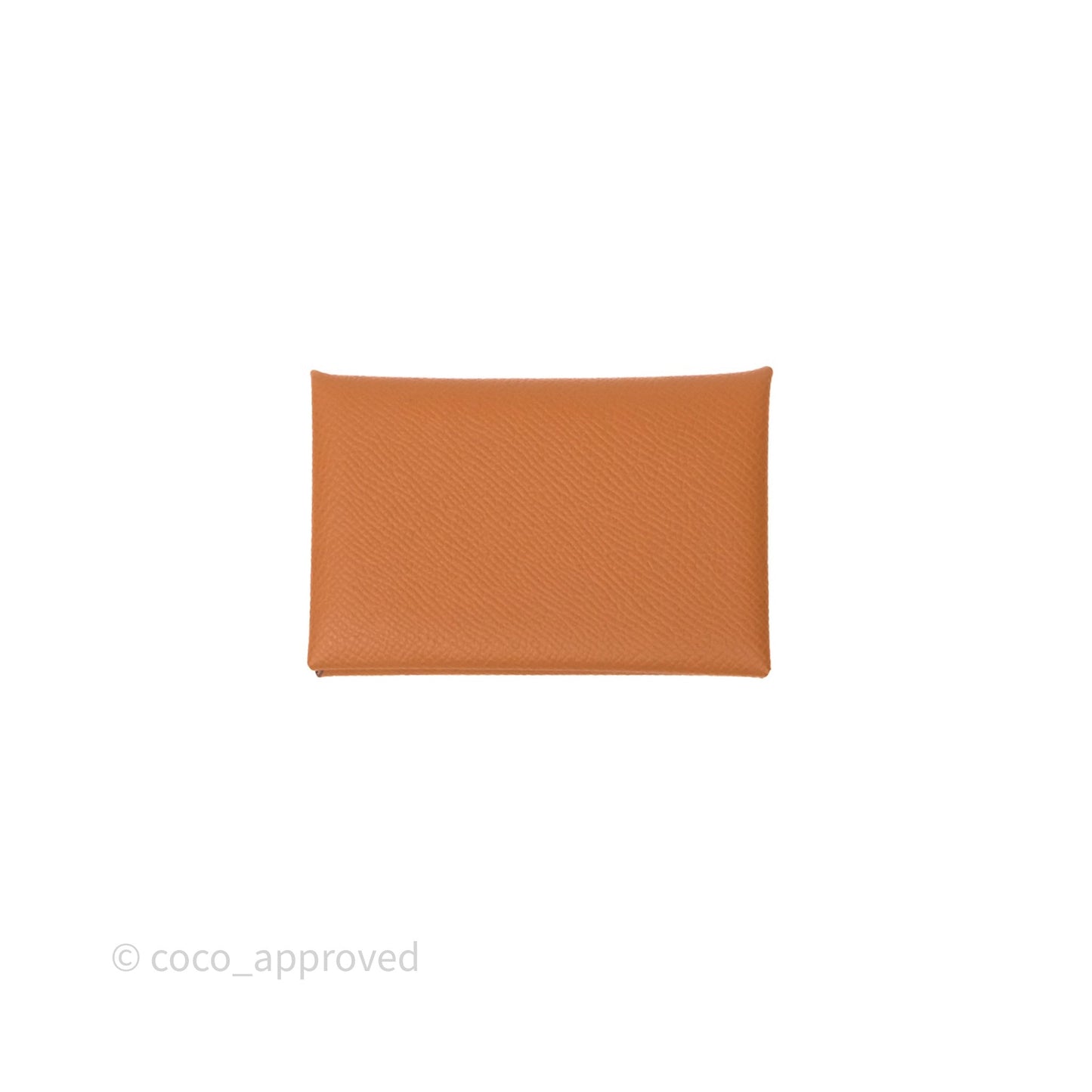 Hermès Calvi Card Holder Gold Epsom