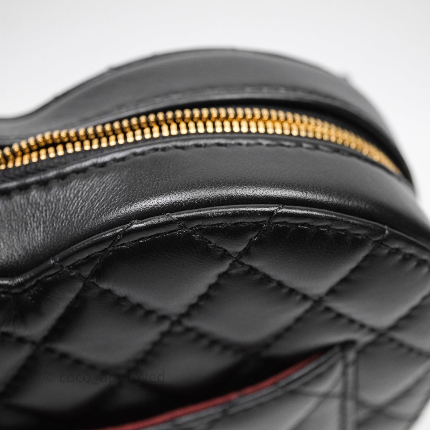 Chanel Large Heart Bag Black Lambskin Gold Hardware 22S