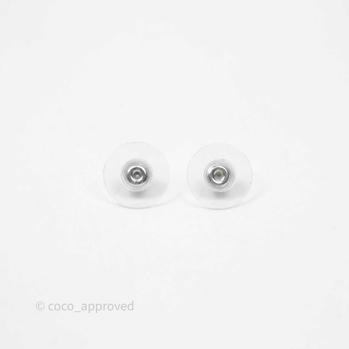 Chanel CC Pearl Crystal Square Earrings 18S