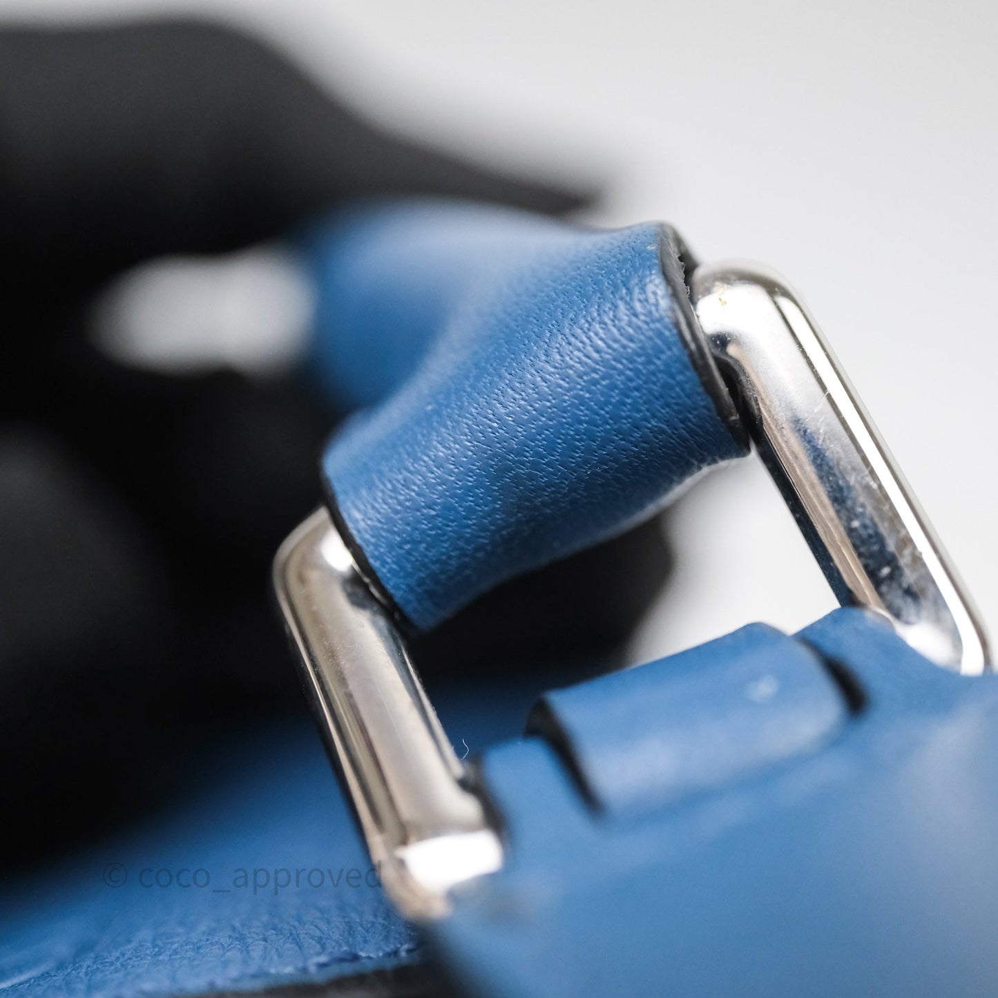 Loewe Mini Puzzle Bag Blue Calfskin