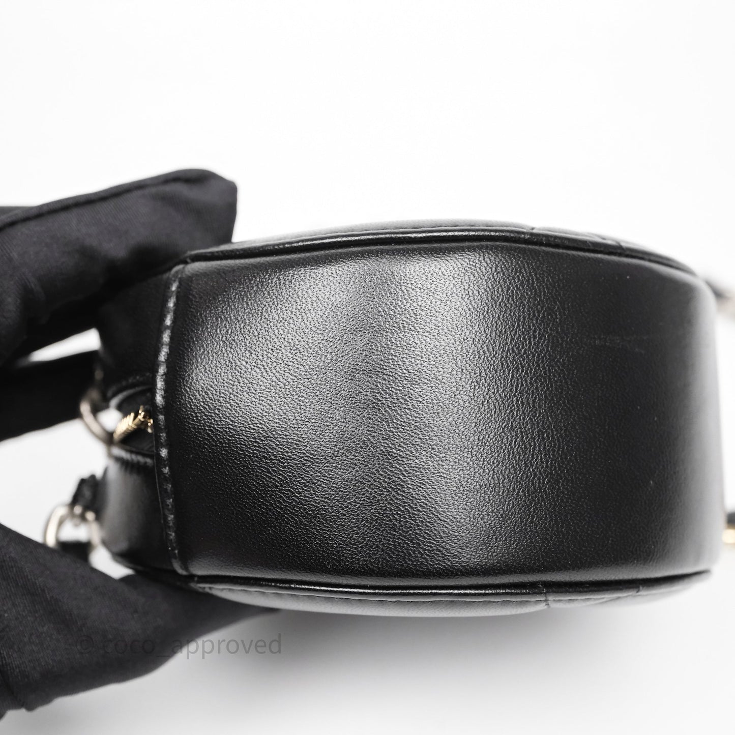 Chanel 19 Round Clutch With Chain Black Mixed Hardware