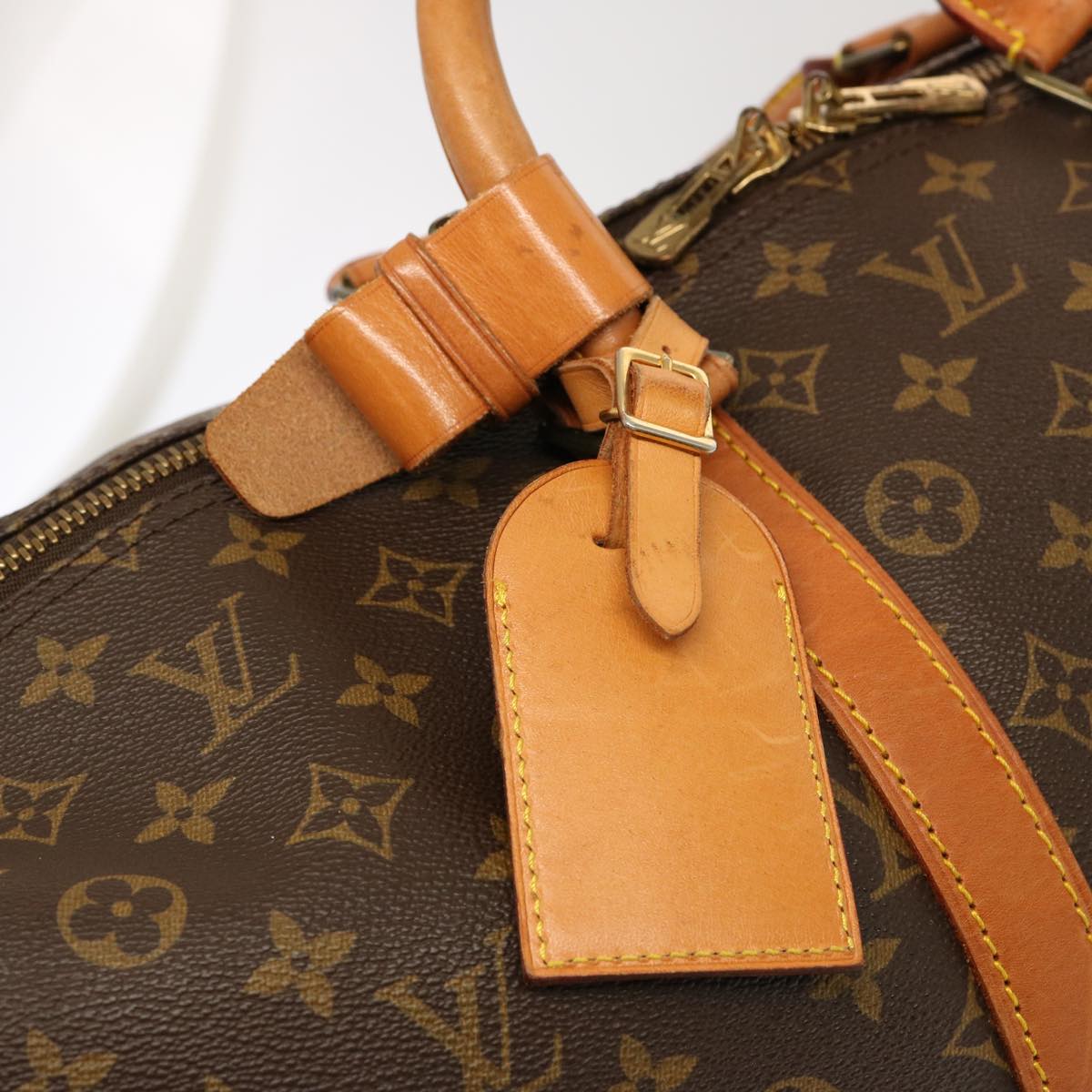 LOUIS VUITTON Monogram Keepall 55 Boston Bag M41424 LV 69228