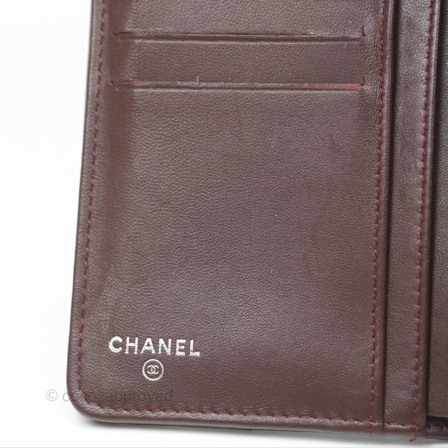 Chanel Classic Quilted Long Wallet Black Lambskin Silver Hardware