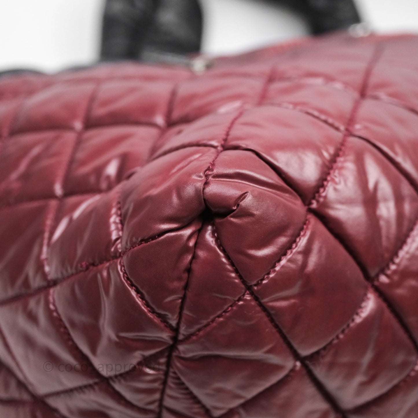 Chanel Nylon Quilted Medium Coco Cocoon Reversible Tote Black