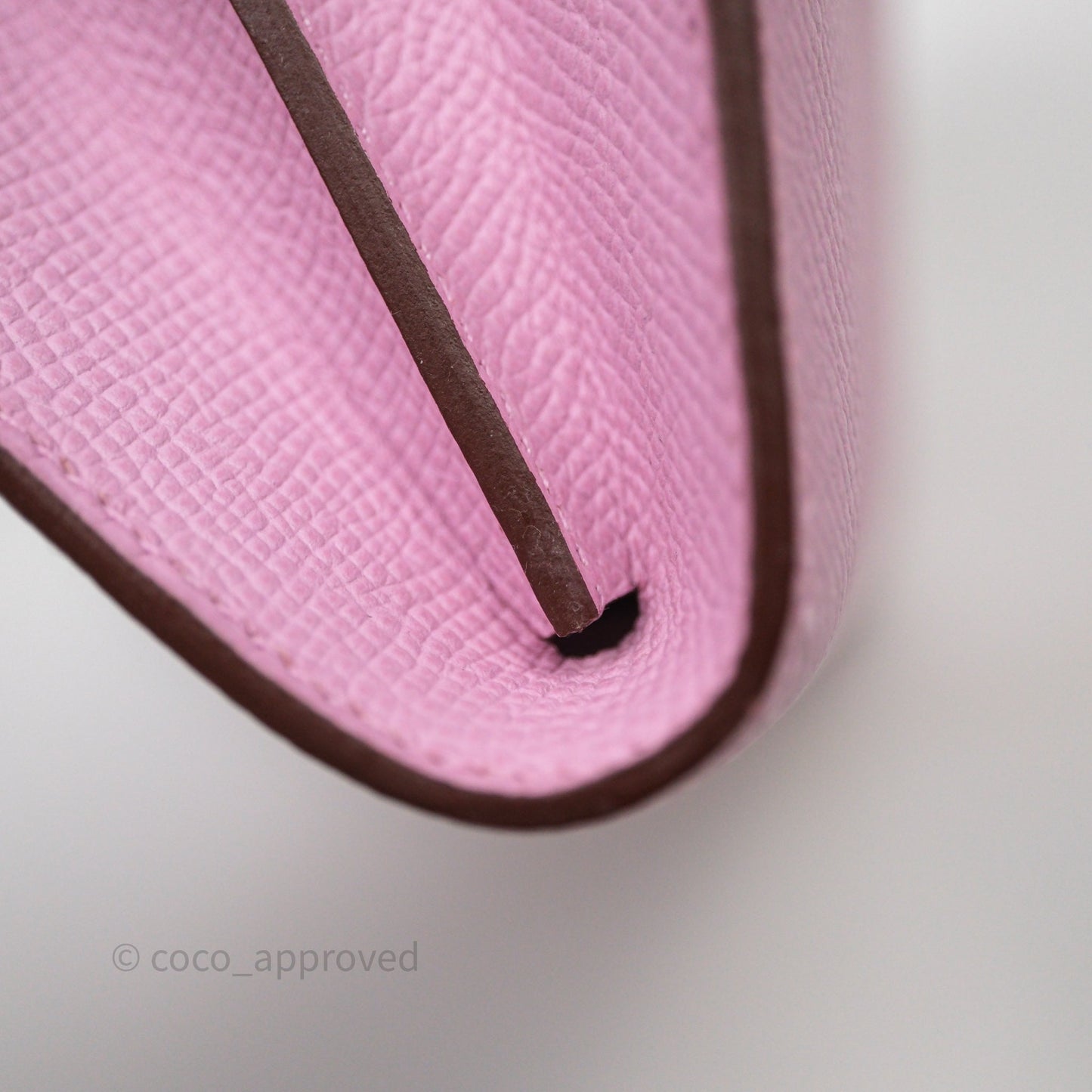 Hermès Constance To Go Wallet Mauve Sylvestre X9 Epsom Palladium hardware