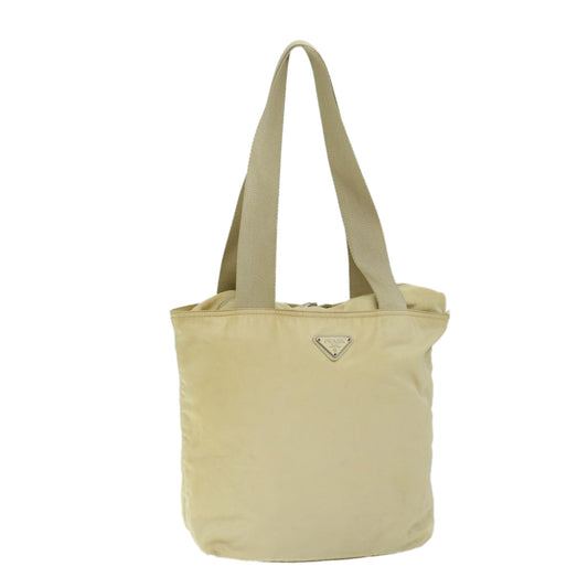 Luxury PradaShoulder Bag Nylon Cream 69347