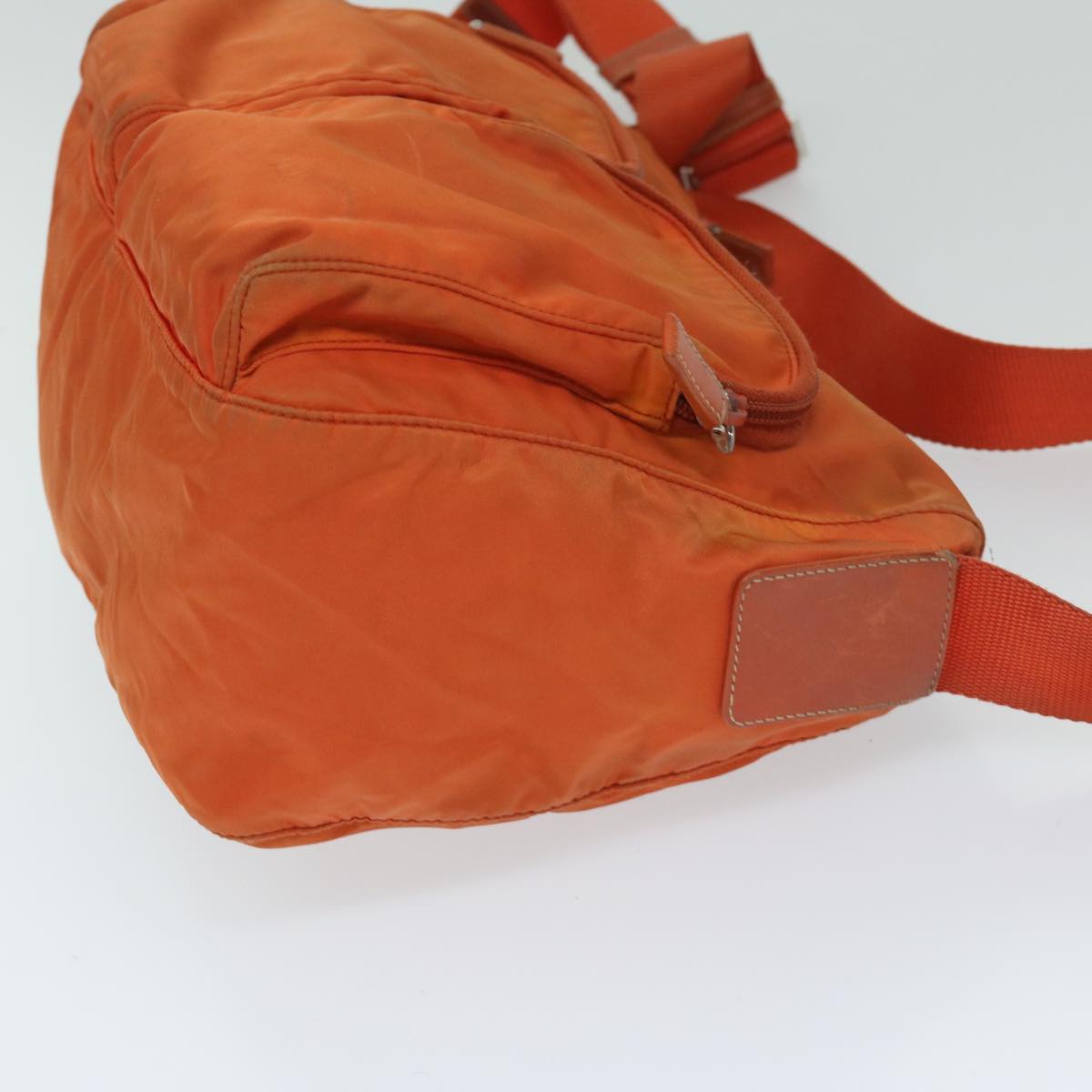 Luxury PradaShoulder Bag Nylon Orange 69348