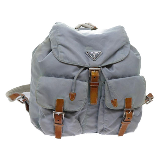 Luxury PradaBackpack Nylon Light Blue 69352
